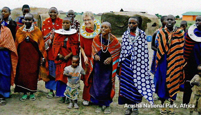 Jackie in African Village