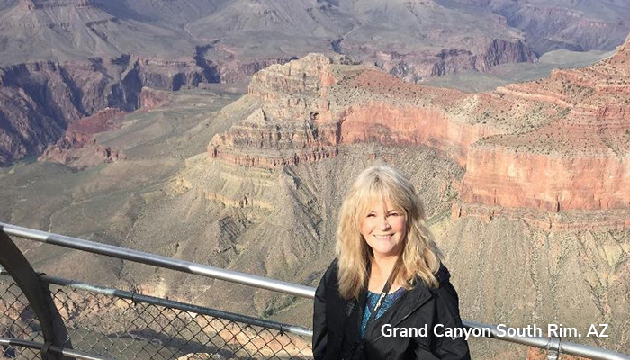 Donna at the Grand Canyon