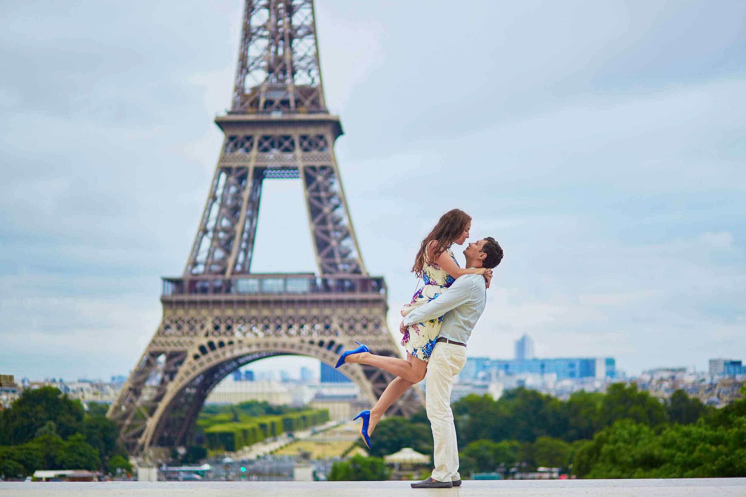 couple at Eiffel Tower